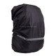 Reflective Light Waterproof Dustproof Backpack Rain Cover Portable Ultralight Shoulder Bag Protect Cover, Size:S(Black)