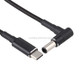 PD 100W 6.0 x 1.4mm Elbow to USB-C / Type-C Nylon Weave Power Charge Cable, Cable Length: 1.7m