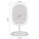 Smart LED Makeup Mirror With Lamp Desktop Makeup Light Makeup Small Mirror, Style:Three Color Light(White)