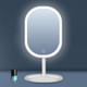 Smart LED Makeup Mirror With Lamp Desktop Makeup Light Makeup Small Mirror, Style:Three Color Light(White)