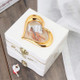 YL2047 Classic Nostalgic Music Box Dancing Girl Clockwork Simulation Eight-toneJewelry Box(White)