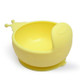 Snail Shape Silicone Baby Suction Bowl Slip Resistant Learning Feeding Tableware Baby Dinnerware Set(Yellow)