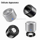 Duosi DY506 Super-mini Waterproof Bluetooth Speaker Bass Quality Metallic MP3 Player Stereo Multimedia Speaker(Silver)