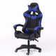 Computer Office Chair Home Gaming Chair Lifted Rotating Lounge Chair with Aluminum Alloy Feet (Blue)