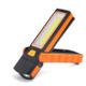 3W Adjustable Bright  Magnet COB LED Work Light Inspection Hand Torch Magnetic Camping Tent Lantern Lamp with Hook(Orange)