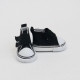 3 Pairs 5cm Doll Shoes Casual Canvas Sneakers(Black)