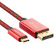 4K 60Hz USB-C / Type-C Male to DisplayPort Male HD Adapter Cable