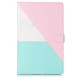 Colored Drawing Pattern Horizontal Flip PU Leather Case with Holder & Card Slots & Wallet For Galaxy Tab A 10.5 / T590(Pink 3-Color  Marble)