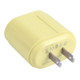 13-22 2.1A Dual USB Macarons Travel Charger, US Plug(Yellow)