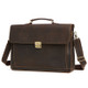Men Business Briefcase 15.6-Inch Multi-Function Computer Handbag(Brown)