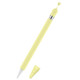 Anti-lost Cap Silicone Protective Cover for Apple Pencil 1(Yellow)