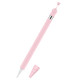 Anti-lost Cap Silicone Protective Cover for Apple Pencil 1(Pink)