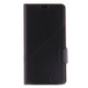 For Microsoft Lumia 950 Horizontal Flip Genuine  Leather Case with Card Slots & Holder(Black)