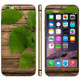 Leaf Pattern Wood Texture Mobile Phone Decal Stickers for iPhone 6 & 6S