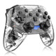 YS01 For Switch Pro Wireless Bluetooth Transparent GamePad Game Handle Controller(Black)