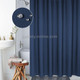 Thickening Waterproof And Mildew Curtain Honeycomb Texture Polyester Cloth Shower Curtain Bathroom Curtains,Size:200*220cm(Dark Blue)