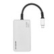 ULT-unite 5 in 1 USB-C / Type-C to 3.5mm Audio + VGA + DP + HDMI + PD Port Multifunctional HUB Adapter(White)