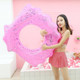 Shell Shape Inflatable Swimming Ring Lifesaving Ring Axillary Ring, Size: L, 100x110cm (Pink)