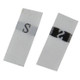 10 Roll 3.2 x 1.2cm Size Labels Polyester Cloth Clothing Label 1 Roll (about 380 PCs), Size:S(White)