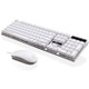 Chasing Leopard Q17 104 Keys USB Wired Suspension Gaming Office Keyboard + Wired Symmetrical Mouse Set, Keyboard Cable Length: 1.4m, Mouse Cable Length: 1.3m(White)