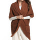 Autumn and Winter Solid Color Knitted Cardigan Sweater, Size:  One Size( Camel )