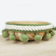 mzf3.5mq National Style Fur Ball Lace Belt DIY Clothing Accessories, Length: 22.86m, Width: 3.5cm(Grass Green)