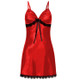 3 PCS Sling Lace Sexy Perspective Lingerie Nightdress, Size:XXL (Red)