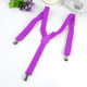 Candy-colored Stretch Polyester Adjustable Shoulder Strap Clip(Purple)