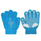 Non-slip Upgrade Version Children Skating Gloves Full Finger Rhinestone Anti-slip Gloves, Size:L (Ice Man Blue)