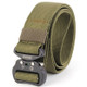 ENNIU 3.8cm Wide Aviation Aluminum Buckle Nylon Belt Adjustable Multifunction Training Belts (Army Green)
