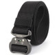 ENNIU 3.8cm Wide Aviation Aluminum Buckle Nylon Belt Adjustable Multifunction Training Belts (Black)