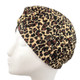 6 PCS Leopard Earmuffs Turban Hat Hedging Cap(Coffee)