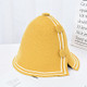 All-Match Autumn and Winter Button Chenille Fisherman Hat Basin Hat, Size: M (56-58cm)(Yellow)