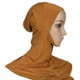 Autumn and Winter Ladies Solid Color Scarf Hooded Modal Headscarf Cap, Size:45 x 43cm(Camel)