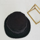 Autumn and Winter Knitted Woolen Hat All-Match Warm Fisherman Hat Twist Bucket Hat, Size: M (56-58cm)(Black)