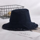 2PCS Solid Color Cowboy Wind Edge Fisherman Hat Korean Version of the Tide Wild Student Basin Hat, Size:M(56-58CM)(Brown)