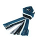 Fashion Wild Warm Wide Striped Scarf Tassel Wool Scarf for Men, Size:180 x 24cm(Denim Blue)