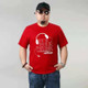 Plus Fat Plus Size Cotton Short-sleeved Men T-shirt (Color:Red Size:XXL)