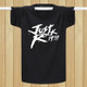 Short-sleeved T-shirt Plus Fat Loose Half-sleeved Casual Men Clothing (Color:Black Size:M)