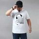 Plus Fat Plus Size Cotton Short-sleeved Men T-shirt (Color:White Size:XXXXL)