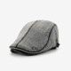 Knitted Peaked Cap Autumn And Winter Thick Warm Beret(Dark Gray)