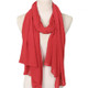 Women Solid Color Natural Fold Chiffon Shawl Scarf Turban, Size:180cm(Red)