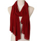 Women Solid Color Natural Fold Chiffon Shawl Scarf Turban, Size:180cm(Wine Red)