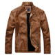 Sportsman Motorcycle Leather Jacket (Color:Khaki Size:XL)