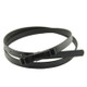 2 PCS Candy-colored PU Leather Bow-knot Fine Belt for Women, Length: 1050 x 13mm(Black)