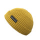 A21 Short Beanie Retro Hip Hop Knitted Cap, Size:One Size(Yellow)