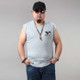 Casual Loose Thin Sleeveless T-shirt Vest (Color:Grey Size:XXXXXL)