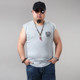Casual Loose Thin Sleeveless T-shirt Vest (Color:Grey Size:L)