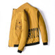 Loose and Comfortable Casual Jacket Collar Slim (Color:Yellow Size:XXXXL)