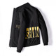 Loose and Comfortable Casual Jacket Collar Slim (Color:Black Size:XXXXXXXL)